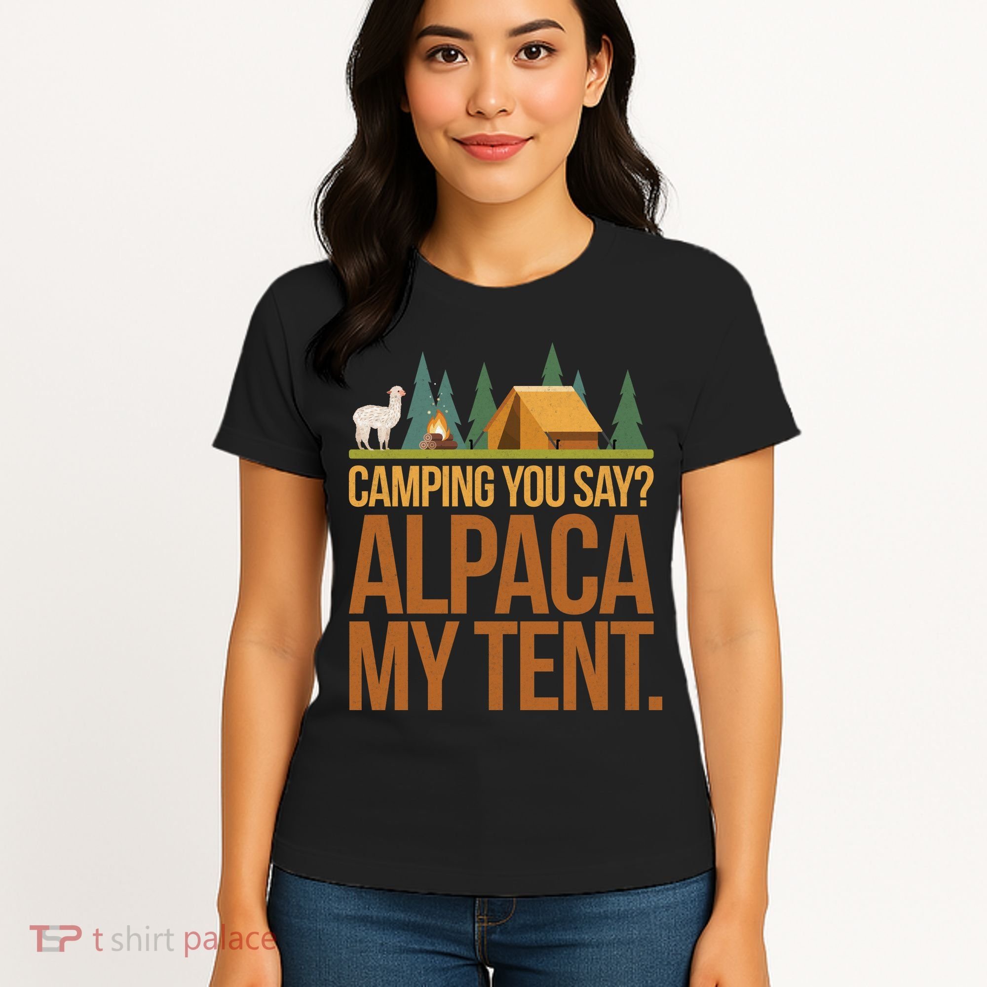 Camping Alpaca My Tent Women's T-Shirt