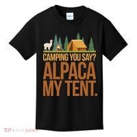 Camping Alpaca My Tent Kids T-Shirt thumb 0