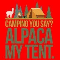 Camping Alpaca My Tent Santa Hat thumb 1