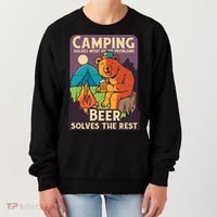 Camping And Beer Funny Women's Sweatshirt thumb 0