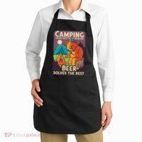Camping And Beer Funny Apron thumb 2