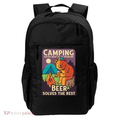 Camping And Beer Funny Backpack
