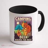 Camping And Beer Funny Coffee Mug thumb 1