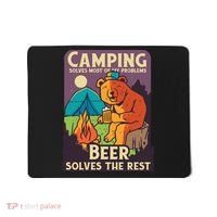 Camping And Beer Funny Mousepad thumb 0