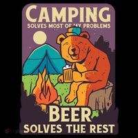 Camping And Beer Funny Visor thumb 3