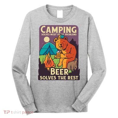 Camping And Beer Funny Long Sleeve Shirt
