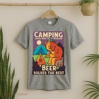 Camping And Beer Funny T-Shirt thumb 2