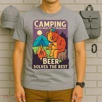 Camping And Beer Funny T-Shirt thumb 6
