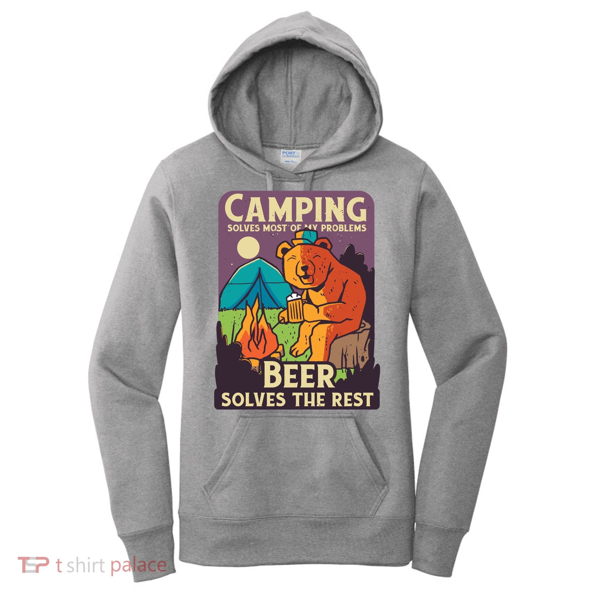 Camping And Beer Funny Women's Hoodie