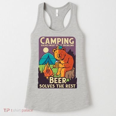 Camping And Beer Funny Women's Tank Top