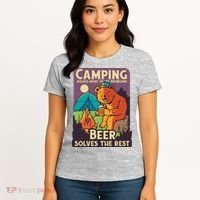 Camping And Beer Funny Women's T-Shirt thumb 4