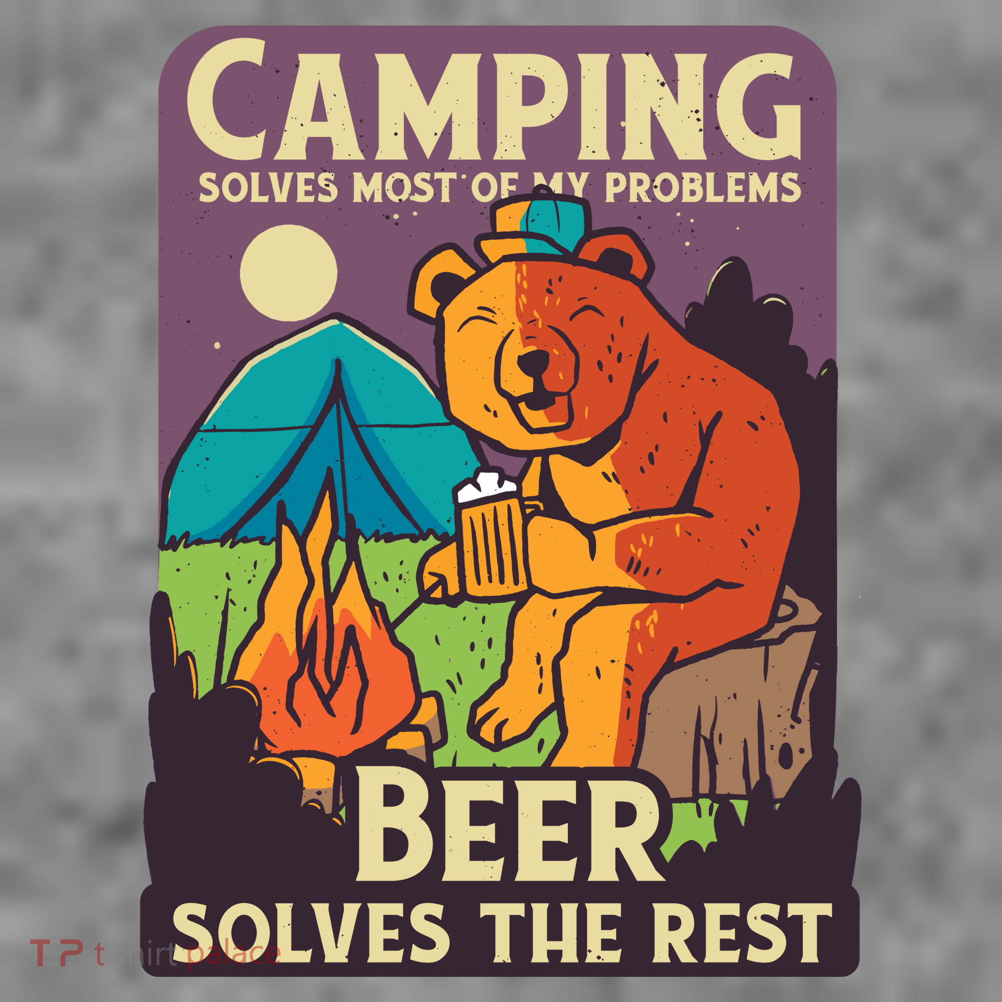 Camping And Beer Funny Women's T-Shirt