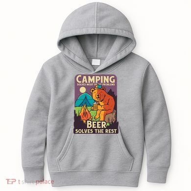 Camping And Beer Funny Kids Hoodie