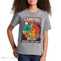 Camping And Beer Funny Kids T-Shirt thumb 2