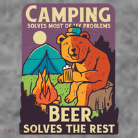 Camping And Beer Funny Kids T-Shirt thumb 4