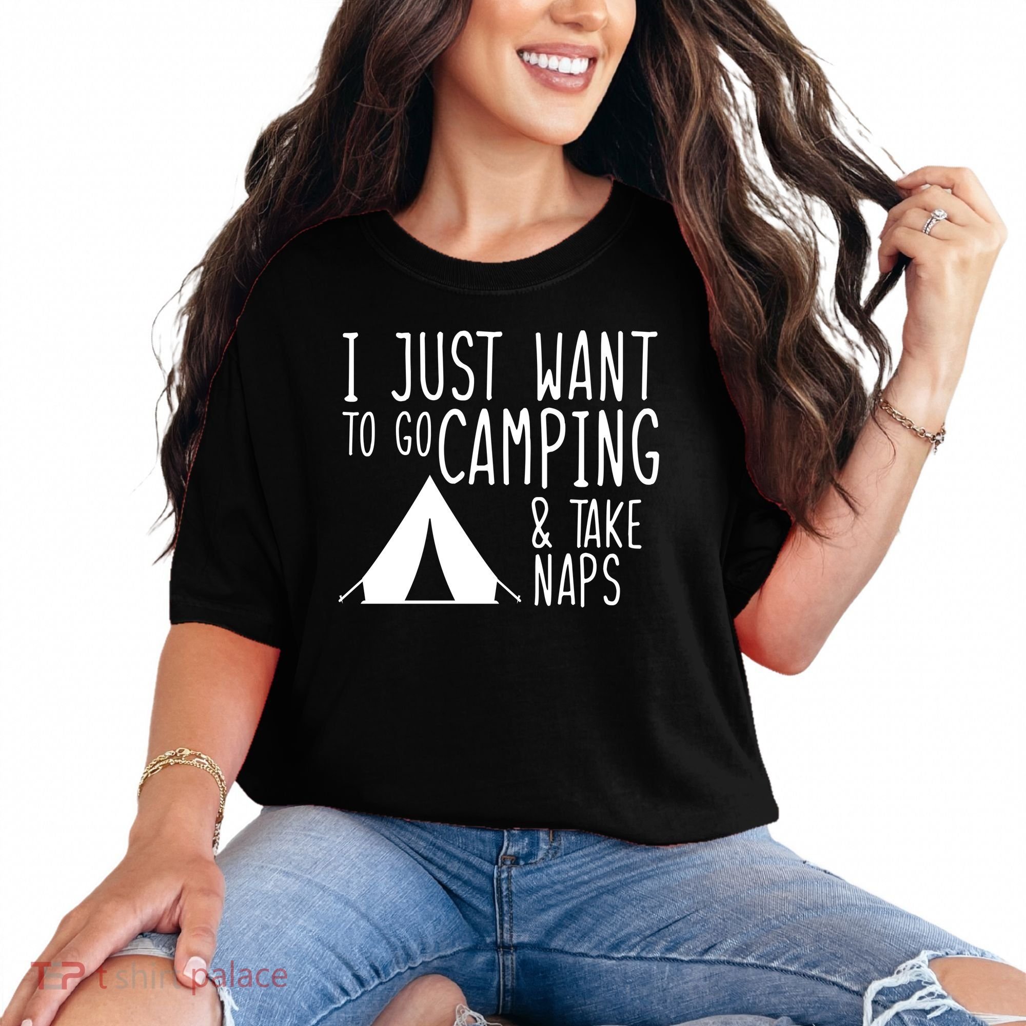 Camping And Napping Comfort Colors T-Shirt