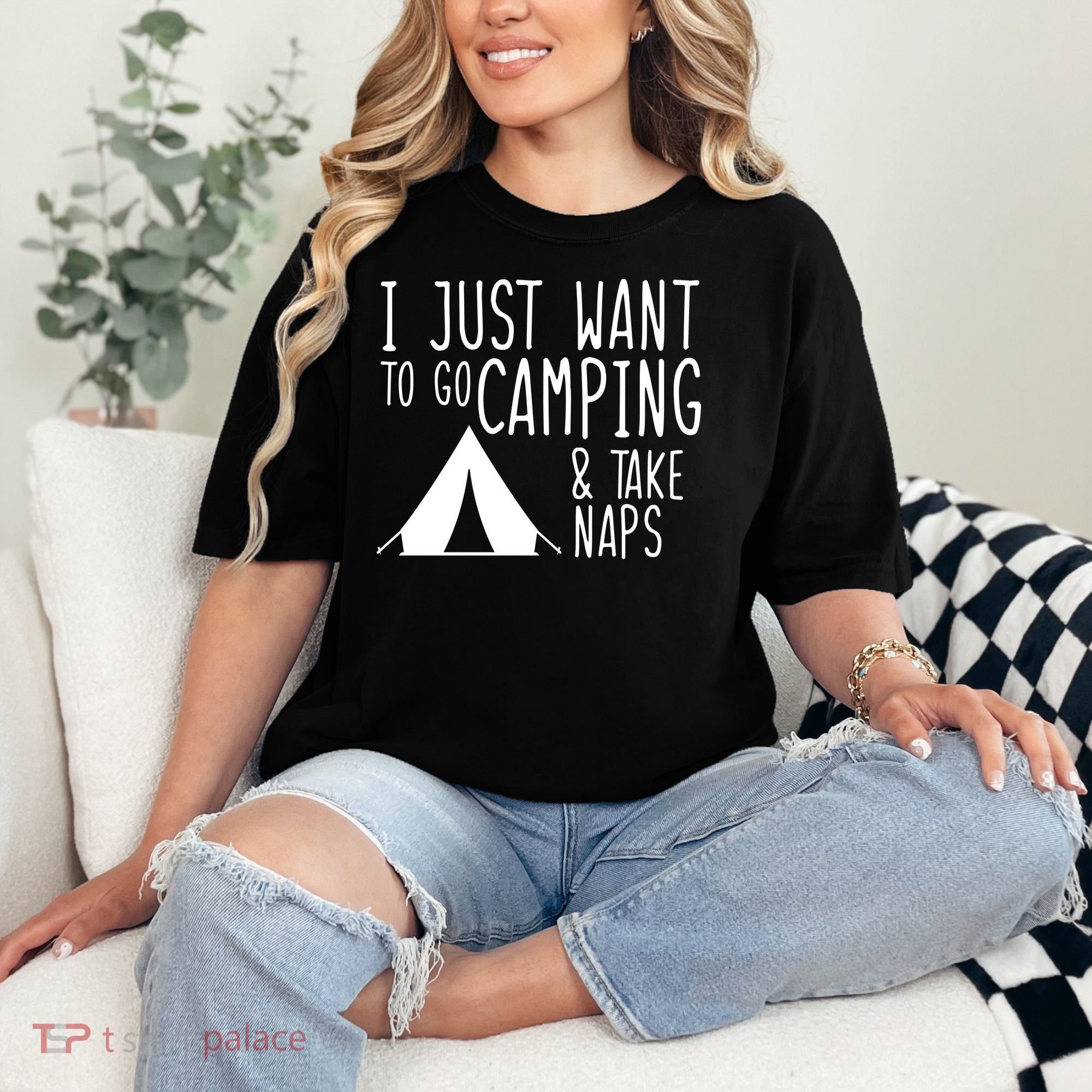 Camping And Napping Comfort Colors T-Shirt