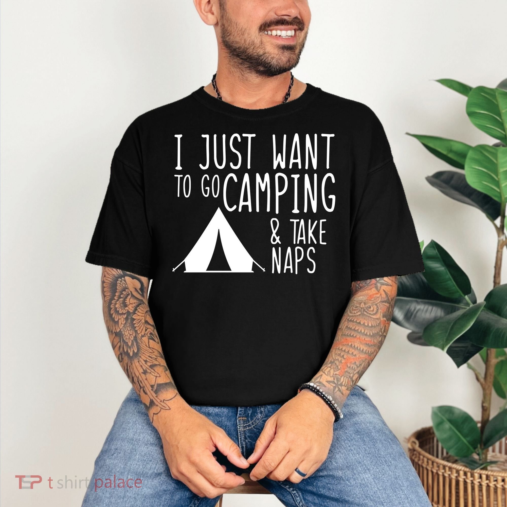 Camping And Napping Comfort Colors T-Shirt