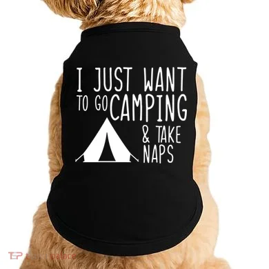 Camping And Napping Doggie Tank