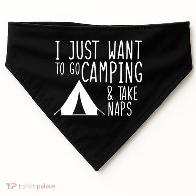 Camping And Napping USA-Made Doggie Bandana