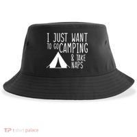 Camping And Napping Sustainable Bucket Hat thumb 0