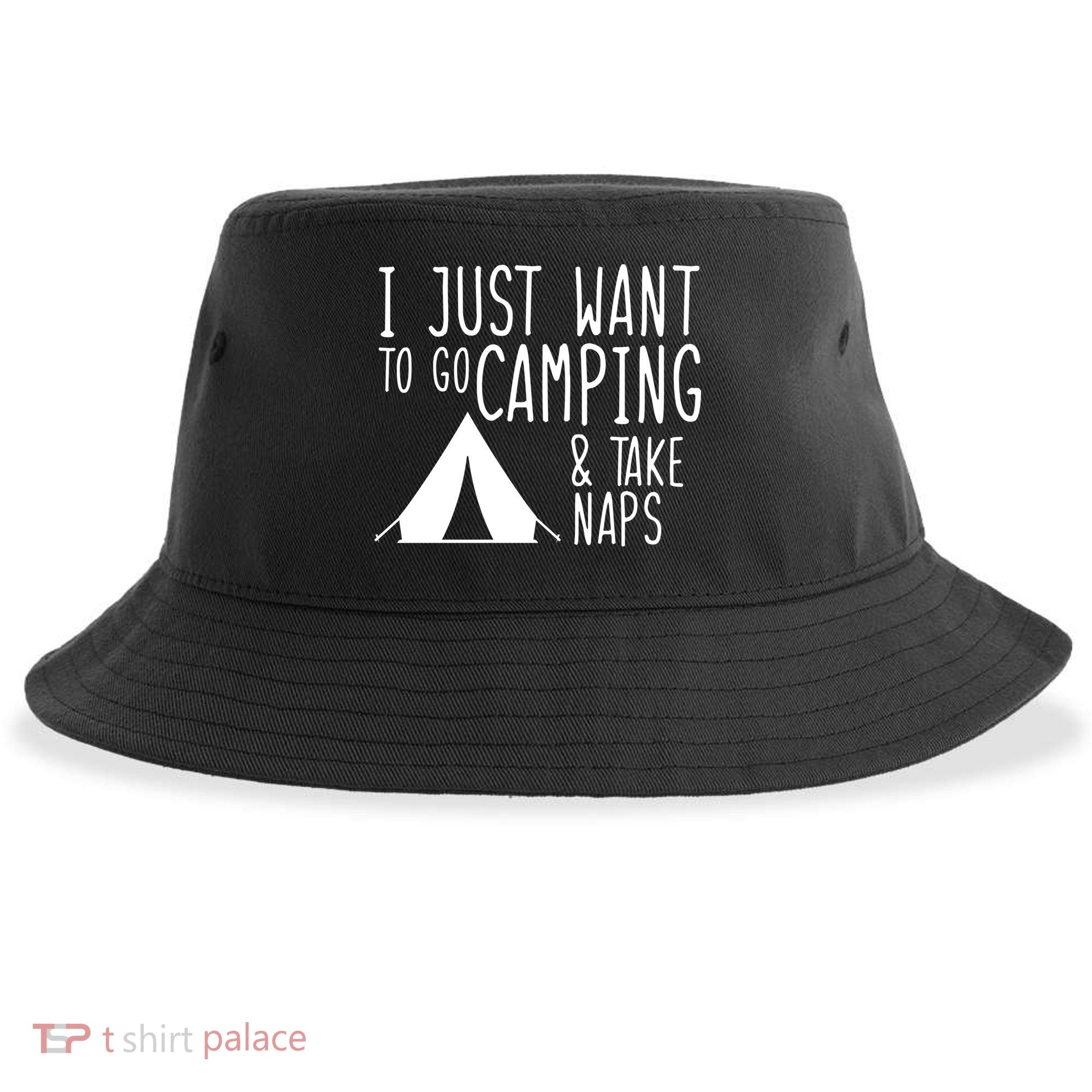 Camping And Napping Sustainable Bucket Hat