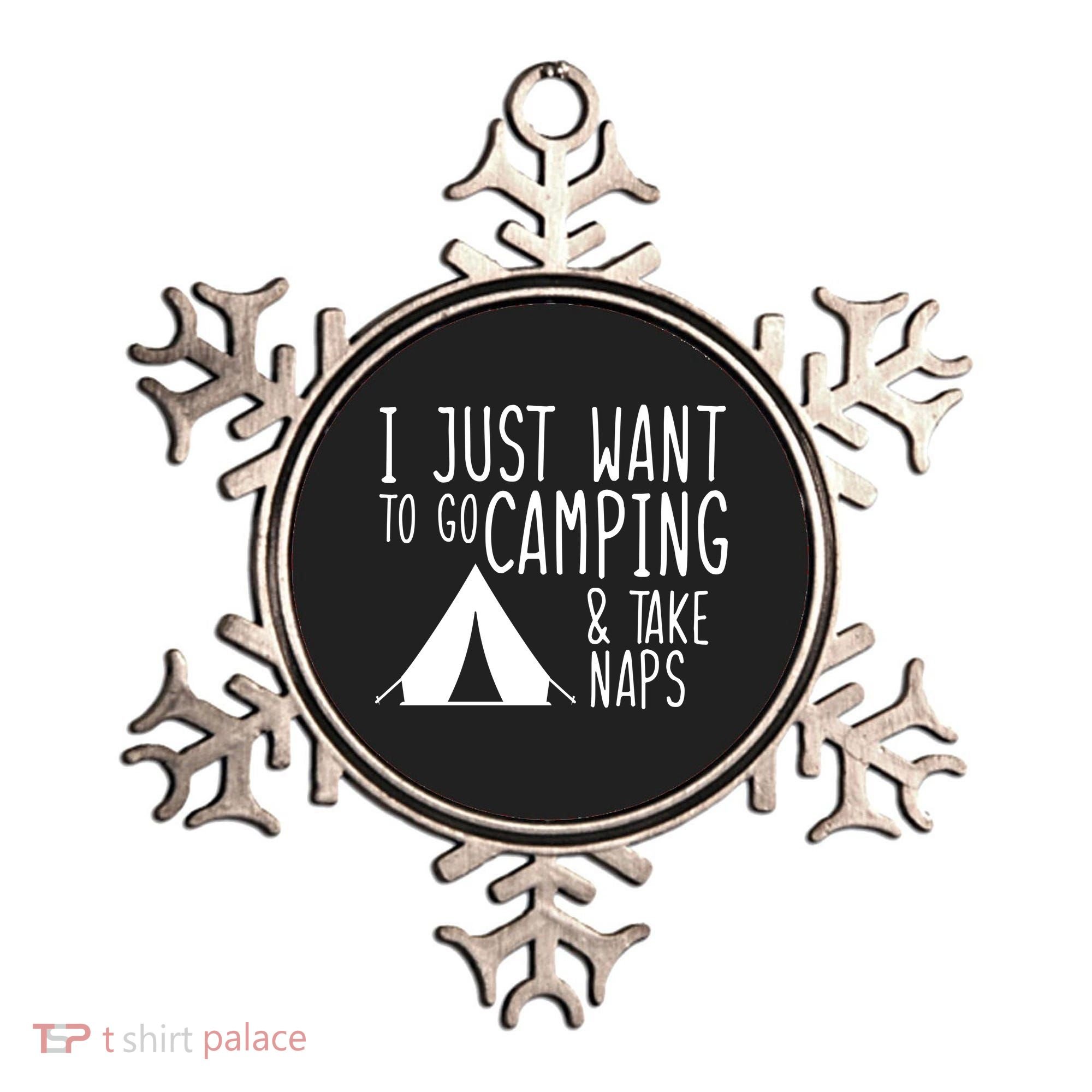 Camping And Napping Ornament