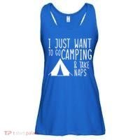 Camping And Napping Ladies Essential Flowy Tank thumb 0