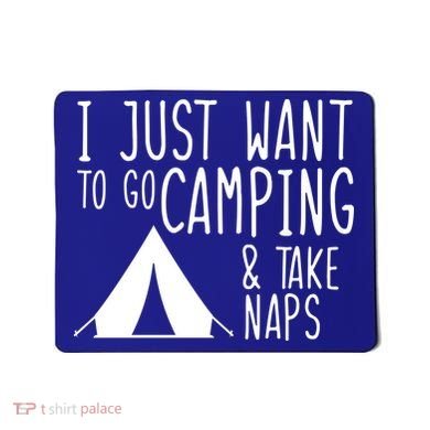 Camping And Napping Mousepad