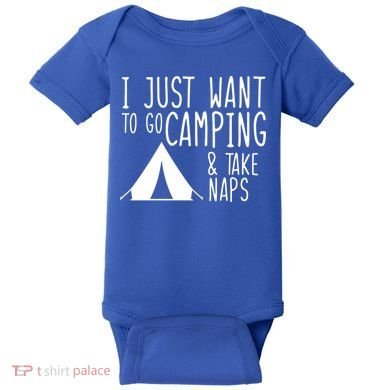 Camping And Napping Baby Bodysuit