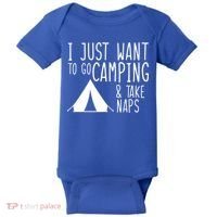 Camping And Napping Baby Bodysuit thumb 0