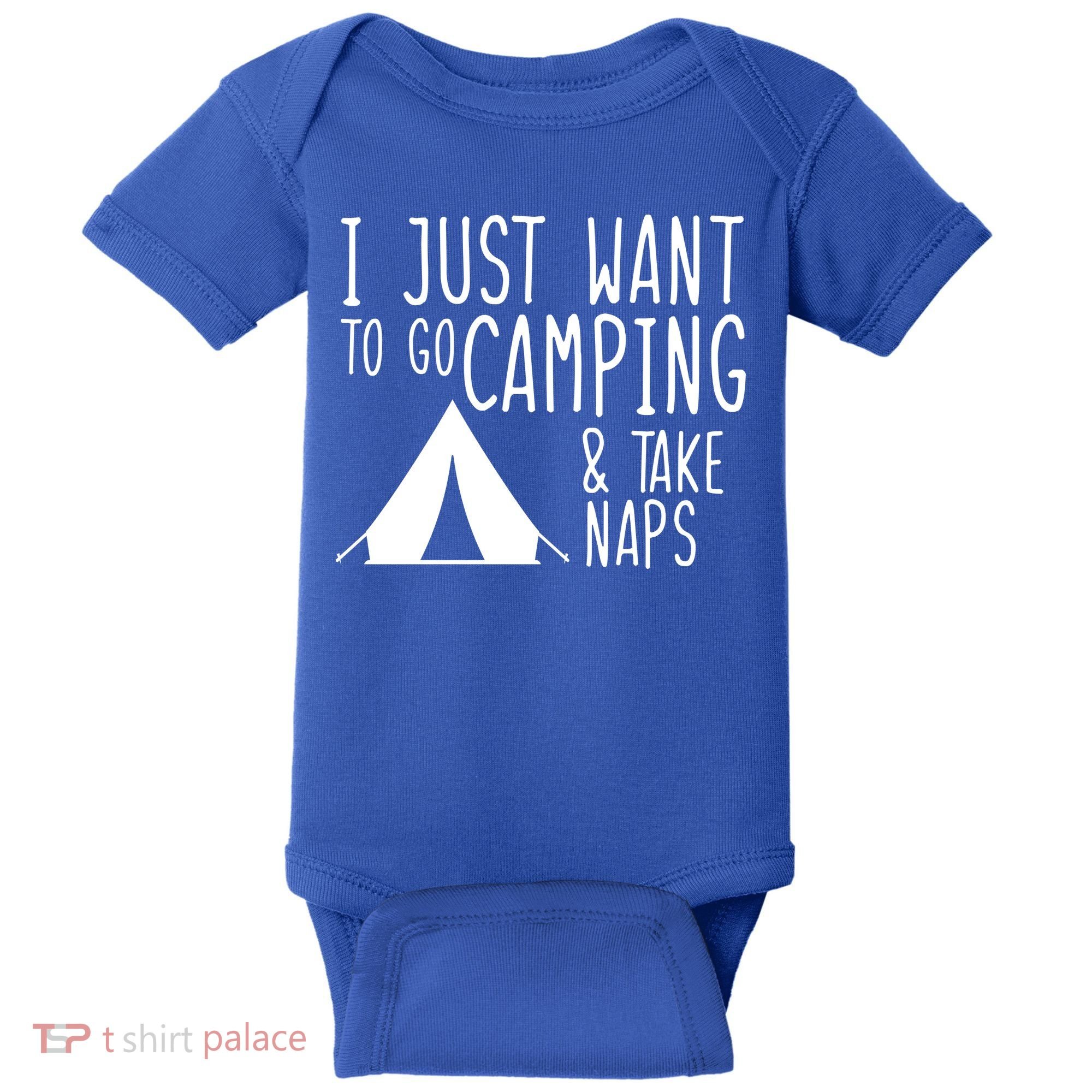 Camping And Napping Baby Bodysuit