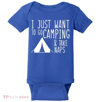 Camping And Napping Baby Bodysuit