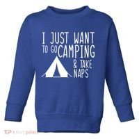 Camping And Napping Toddler Sweatshirt thumb 0