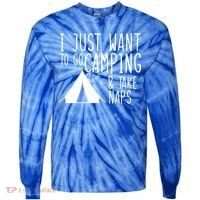 Camping And Napping Tie-Dye Long Sleeve Shirt thumb 0