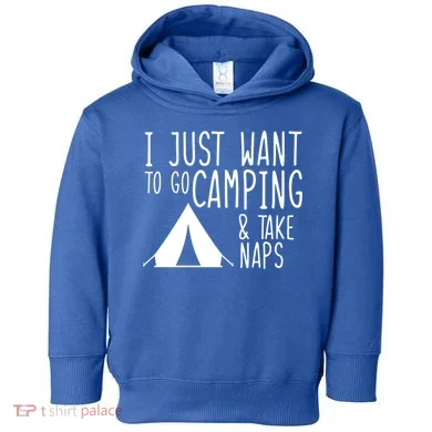 Camping And Napping Toddler Hoodie