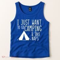 Camping And Napping Tank Top thumb 2