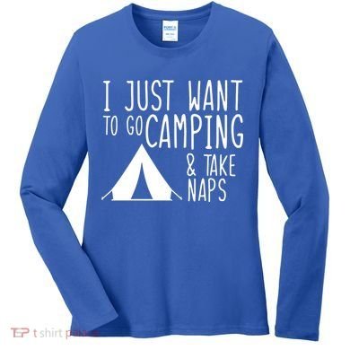 Camping And Napping Women's Long Sleeve Shirt