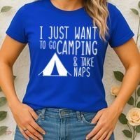 Camping And Napping Women's T-Shirt thumb 2
