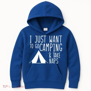 Camping And Napping Kids Hoodie