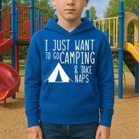 Camping And Napping Kids Hoodie thumb 2