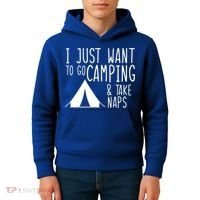 Camping And Napping Kids Hoodie thumb 4