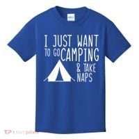 Camping And Napping Kids T-Shirt thumb 0
