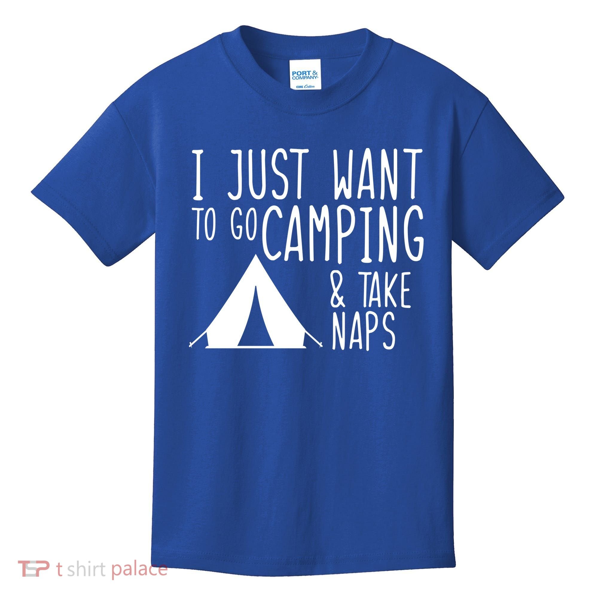 Camping And Napping Kids T-Shirt