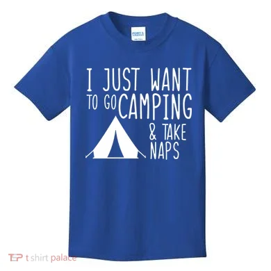 Camping And Napping Kids T-Shirt