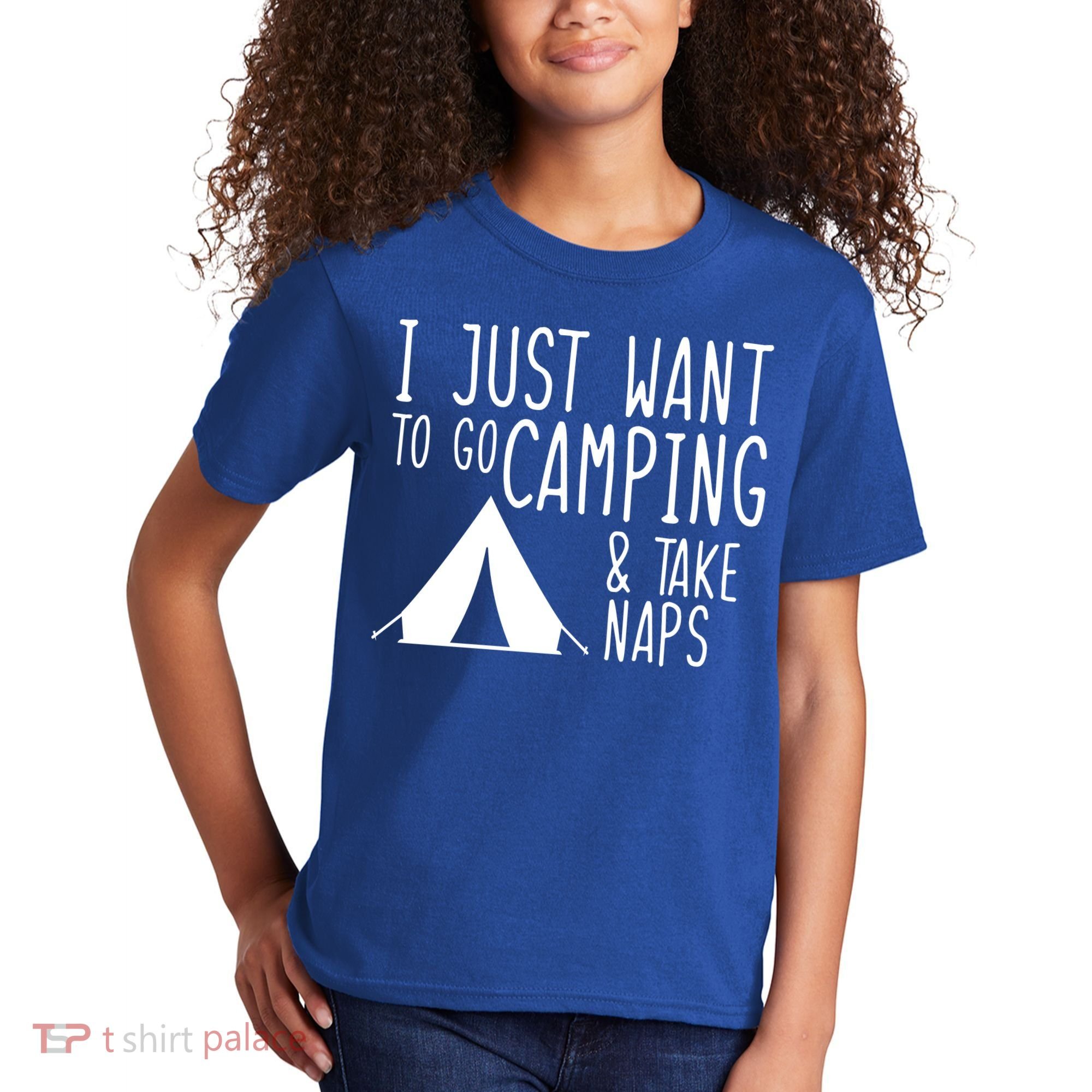 Camping And Napping Kids T-Shirt