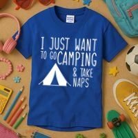 Camping And Napping Kids T-Shirt thumb 3