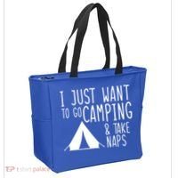 Camping And Napping Tote Bag thumb 2