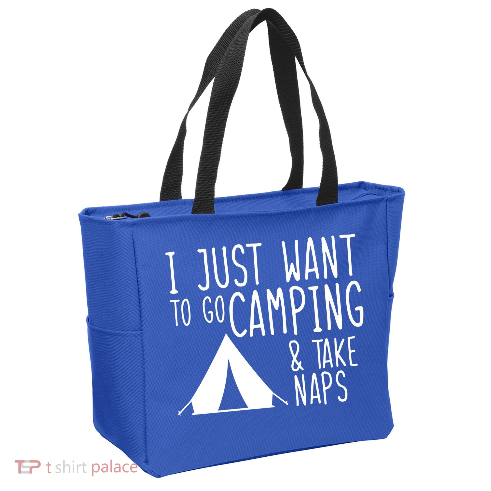 Camping And Napping Tote Bag