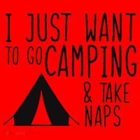 Camping And Napping Santa Hat thumb 1
